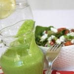 Cilantro Lime Salad Dressing recipe explodes with flavors of cilantro and lime. This tastes so good drizzled on salads and sprinkled with peppitas. Little ones will gobble up their veggies when dipped into this dressing.
