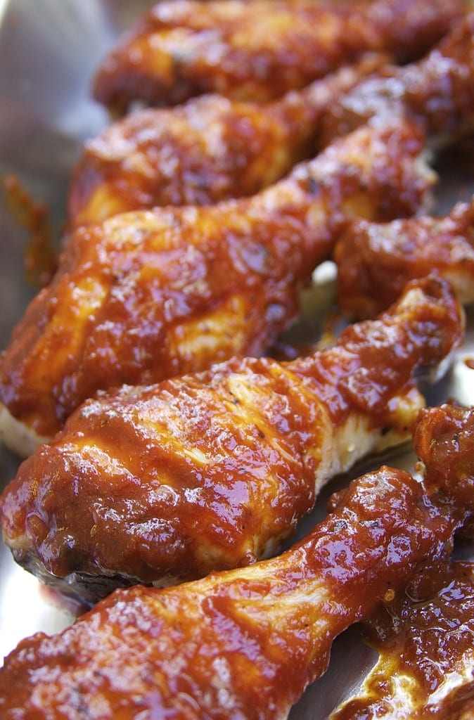 Stick To Your Ribs BBQ Sauce on chicken