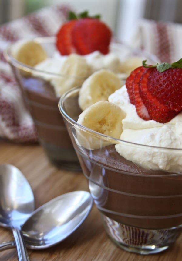 Creamy Banana Chocolate Pudding