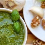 Toasted Walnut Pesto recipe has a twist from the traditional pesto. This is a family favorite.