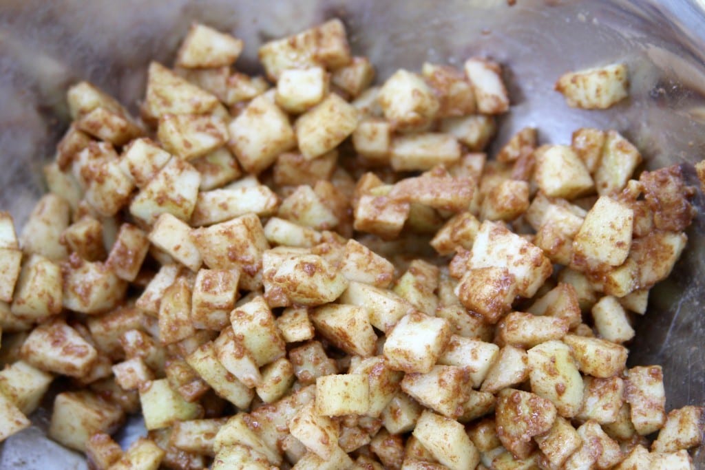 Spiced Apple Chunks for Apple Spice Crumb Muffins