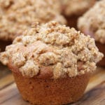 Apple Spice Crumb Muffins- bakery style using real ingredients