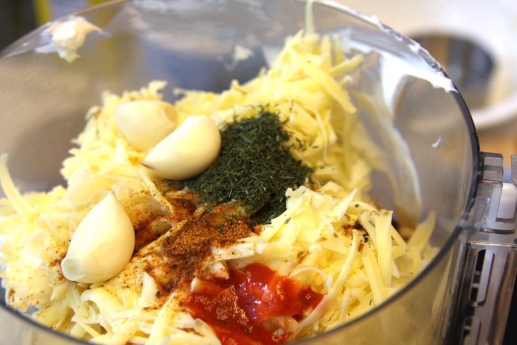 Ingredients for Hot or Cold Crab Veggie Dip 