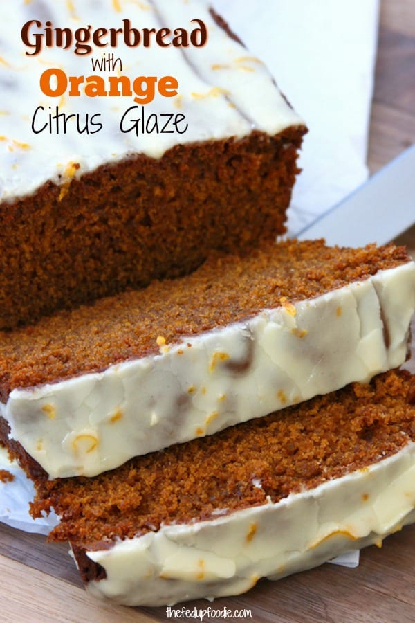 Gingerbread with Orange Citrus Glaze recipe is a delicious holiday classic that is easy to make. Soft and moist with the perfect amount of spice. A true Holiday treat! #thefedupfoodie #gingerbreadrecipe #howtomakegingerbread #easygingerbread #homemadegingerbread #Christmasrecipes https://www.thefedupfoodie.com