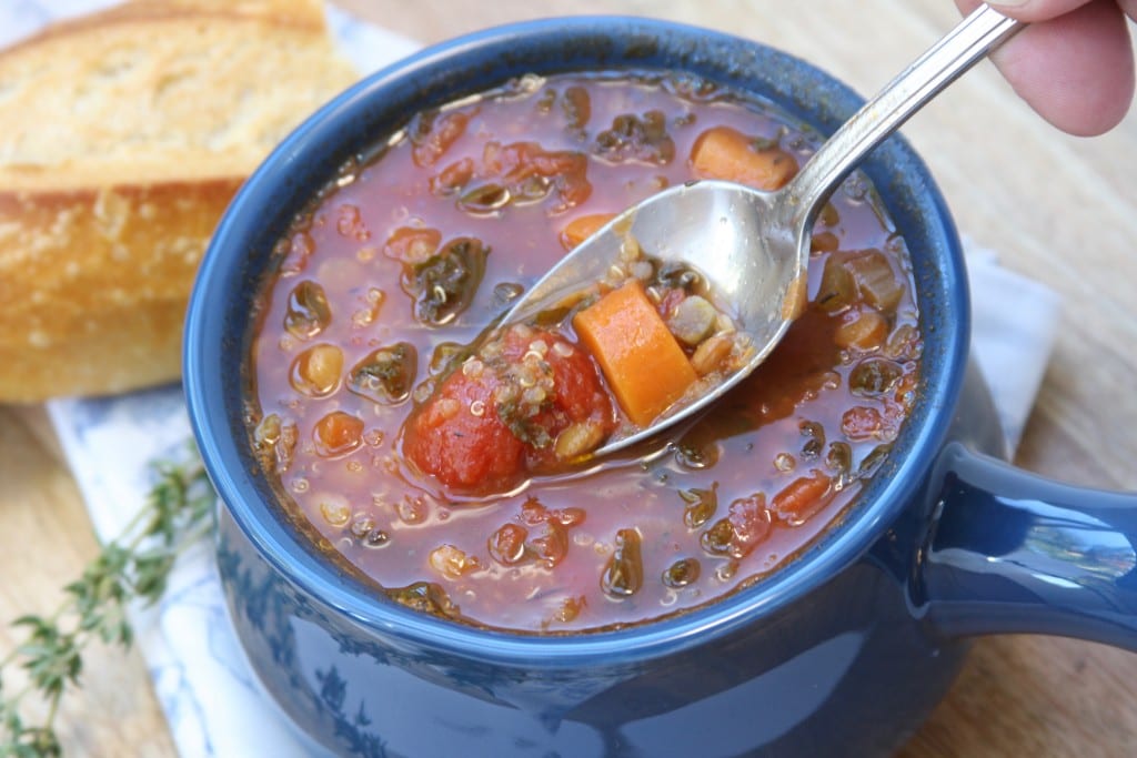 Truffled Lentil Veggie Stew- So healthy and yet tastes so decadent.