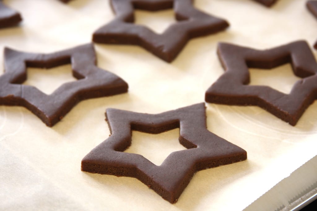 Large star cut out for Starry Night Marzipan Cookies