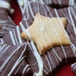 Starry Night Marzipan Cookies recipe is a chocolate almond sugar cookie with a delectable marzipan filling & white chocolate drizzled. This will be a show stopper!!