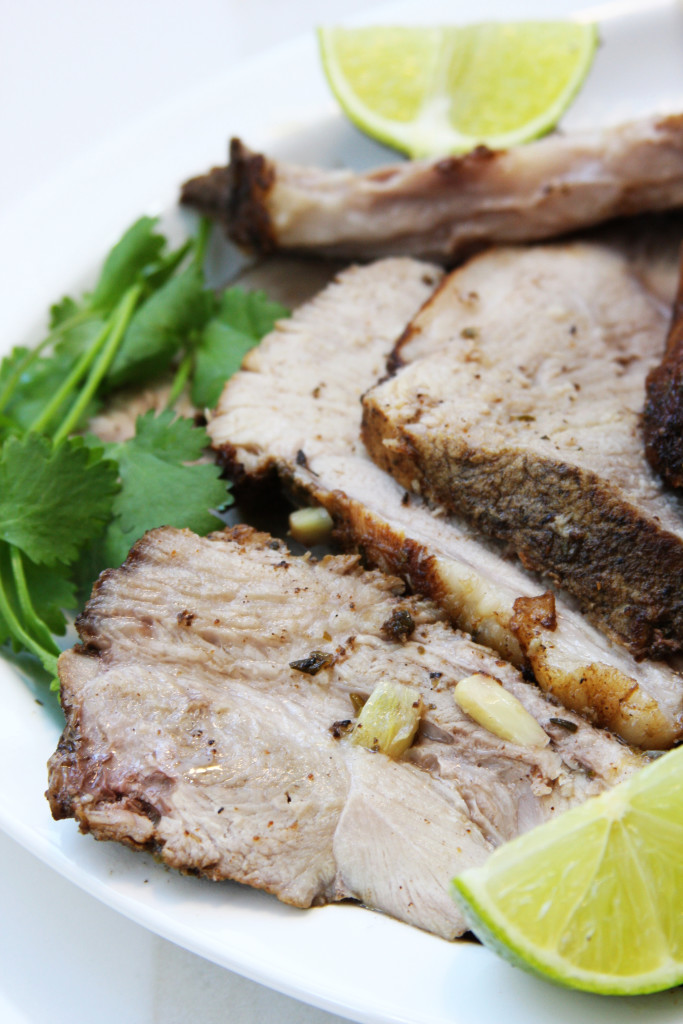 Garlic Studded Slow Cooker Carnitas Tacos The Fed Up Foodie