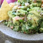 Simple Healthy Guacamole recipe for Carne Asada Fries.