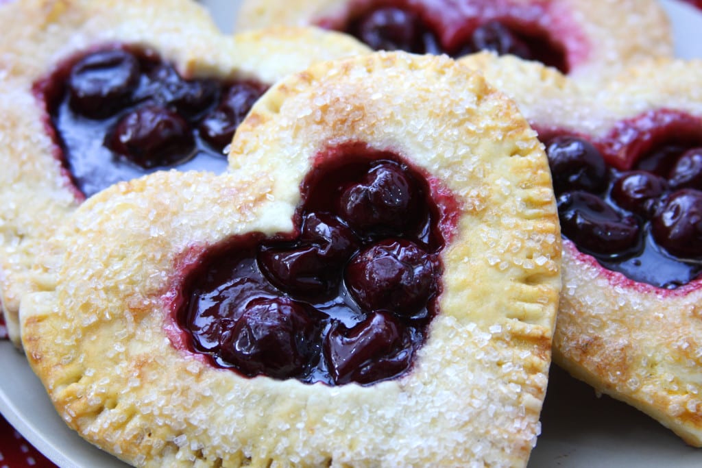 Unclose photo of Cherry Heart Pies.