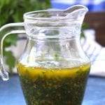 Chimichurri Sauce recipe- fresh flavors of parsley, cilantro, oregano and lemon. Adds life to veggies and is the perfect companion to steak.