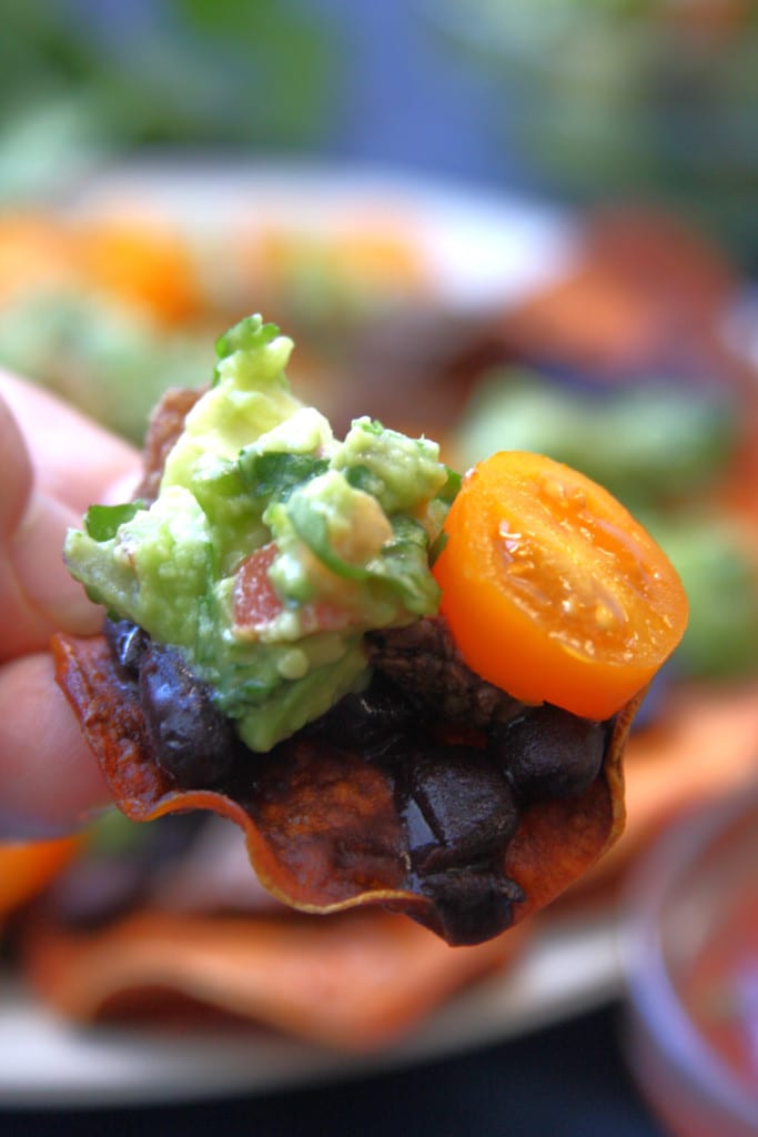 Homemade Sweet Potato Chips recipe is perfect for making Nachos.