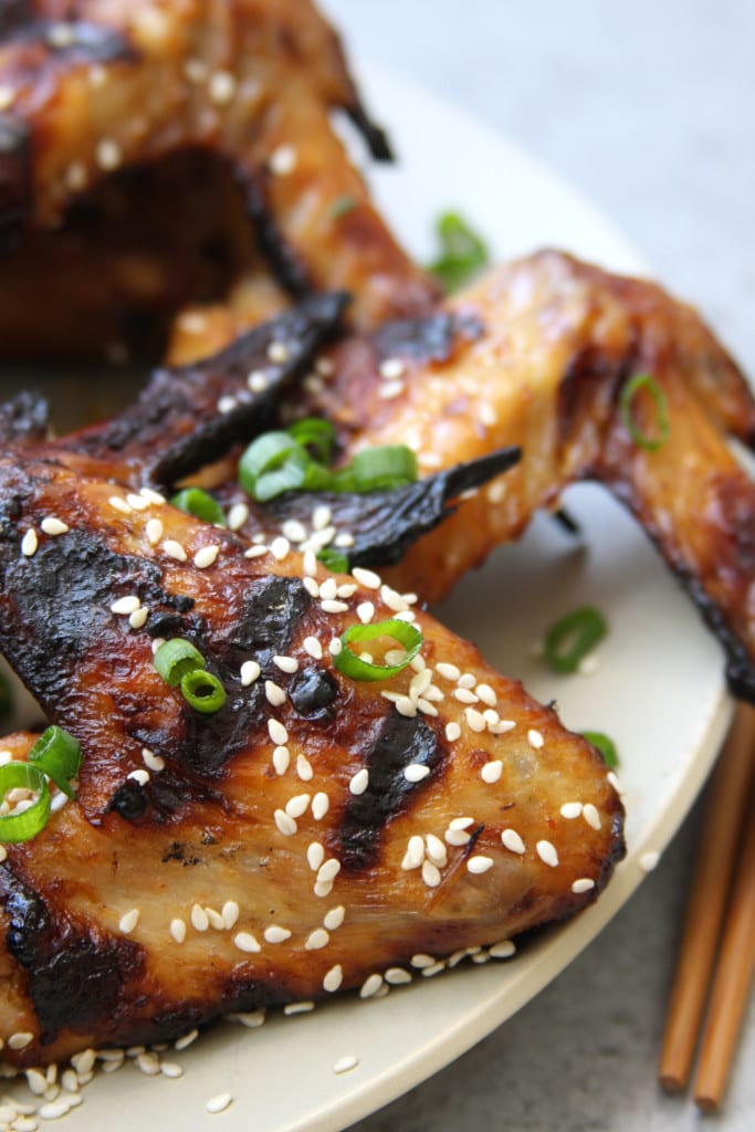 Simple Grilled Asian Wings recipe are extremely easy to make. Made with pasture raised organic chicken wings and has the wonderful flavors of the Orient.