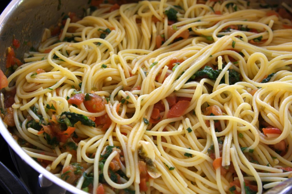 Tomato Caper Pasta - The Fed Up Foodie