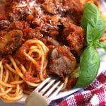 Classic Spaghetti Sauce recipe is the ultimate Italian comfort food. Rustic, flavorful and versatile enough to use for lasagna, ravioli, eggplant parmesan, etc. My family has been making this gorgeous sauce for decades now.