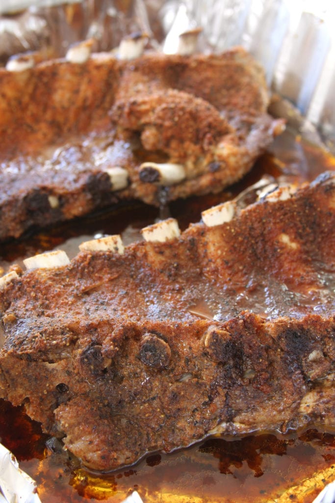 Best Dry Rubbed Ribs of Your Life recipe creates meat so tender it falls off the bone. These ribs are juicy, packed with flavor and do not require a grill.
