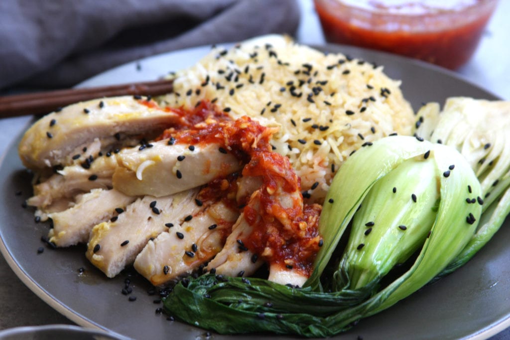 One-Pot Asian Chicken and Rice with Simple Sesame Bok Choy is a fast, easy and healthy dinner.