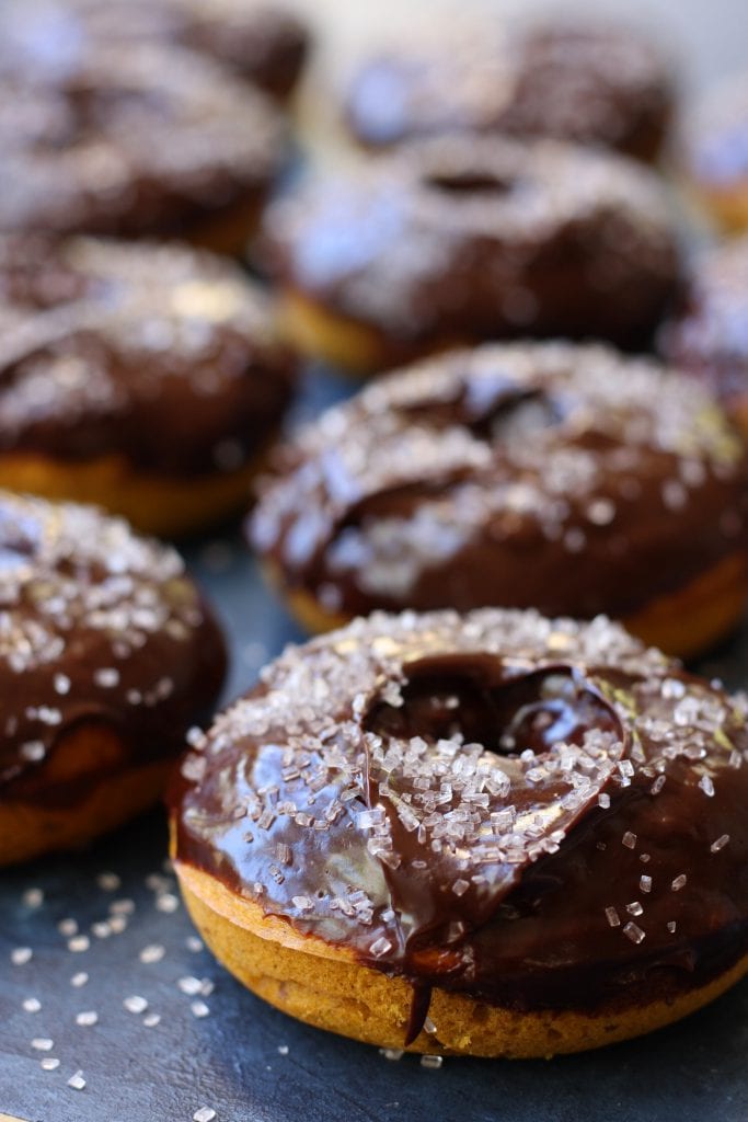 Spiced Pumpkin Donuts recipe is packed with the flavors of Fall and has extra nutrition snuck in all covered in cinnamon spiked ganache. A treat that will put a smile on everyone's face.