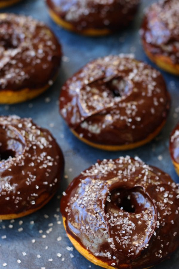 Spiced Pumpkin Donuts recipe is packed with the flavors of Fall and has extra nutrition snuck in all covered in cinnamon spiked ganache. A treat that will put a smile on everyone's face.