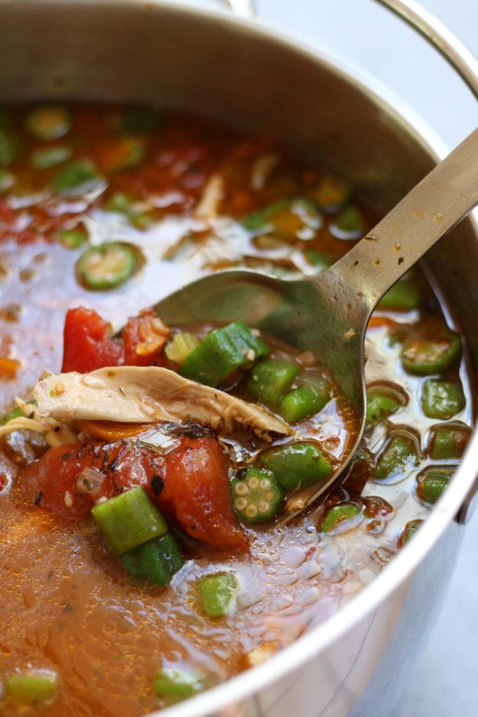 Secrets to Mom's Chicken Gumbo Soup- The Fed Up Foodie