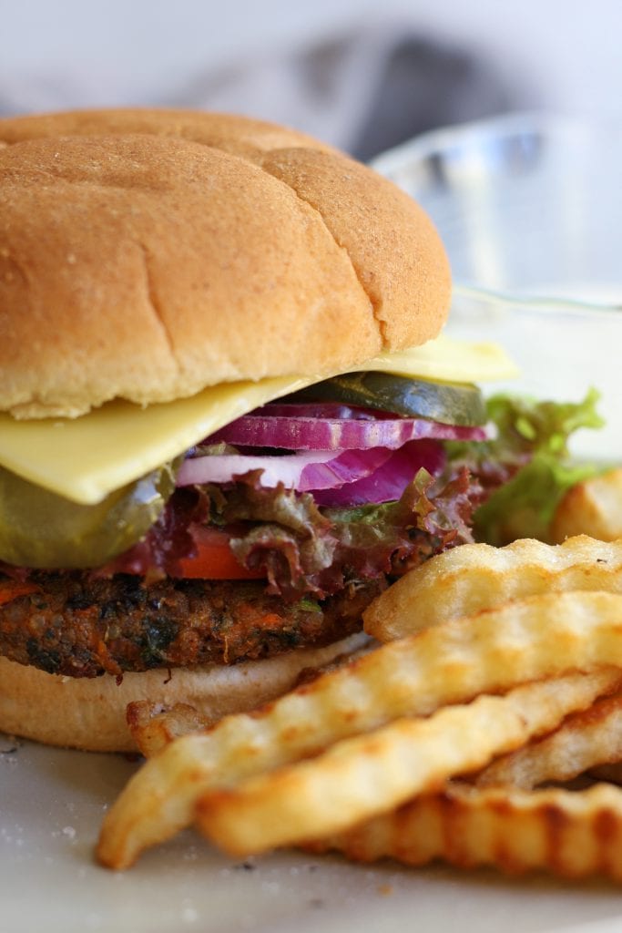 Black Bean Veggie Burgers recipe is completely Vegan and incredibly satisfying that even meat eaters love these. Made with quinoa, almonds, sweet potatoes and broccoli it is one of the best tasting and guilt-free meals around.