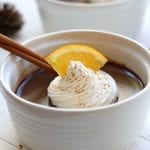 Elegantly rich and bursting with flavors of creamy chocolate, citrus and cinnamon. Chocolate Orange Cinnamon Pots de Creme is a Holiday dream come true with it being easier than homemade pudding and yet extremely sophisticated.