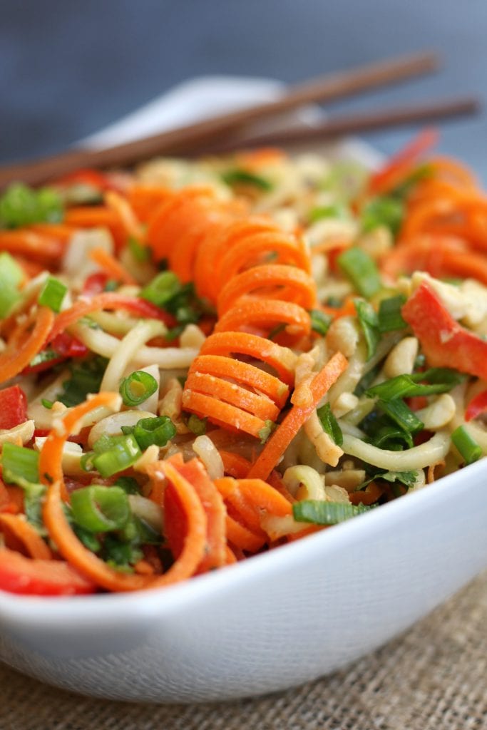 Carrot Cucumber Asian Slaw 