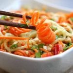 Carrot Cucumber Asian Slaw