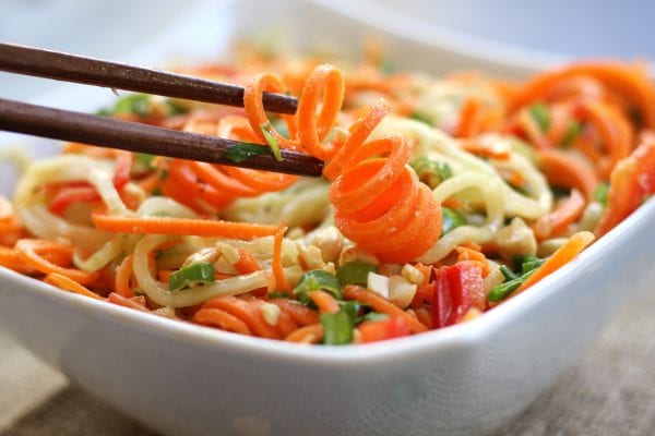 Carrot Cucumber Asian Slaw