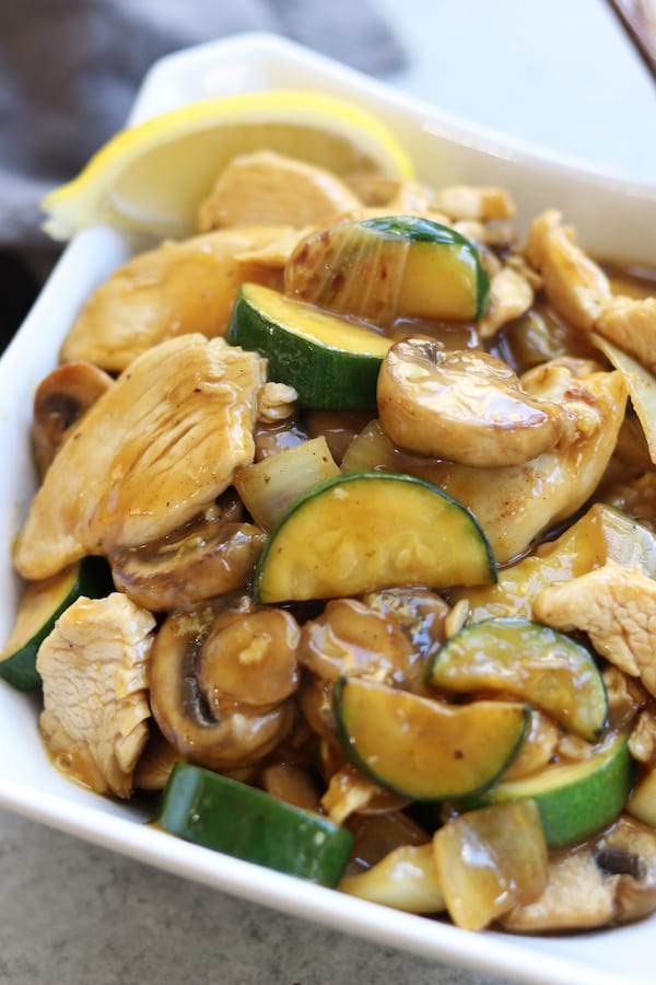 Bright and citrusy, this Lemon Chicken Stir Fry is perfect for a quick and healthy dinner. Good bye take out, say hello to your new healthy decadence.