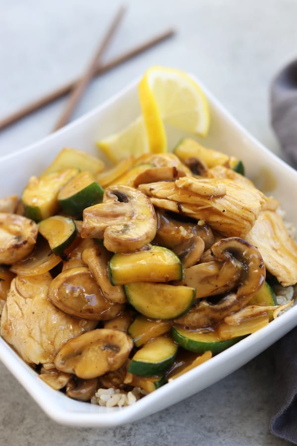 Bright and citrusy, this Lemon Chicken Stir Fry is perfect for a quick and healthy dinner. Good bye take out, say hello to your new healthy decadence.