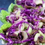 Crockpot Beef Asian Lettuce Wraps recipe is incredibly easy to make and creates wraps that are like eating a really fun and delicious salad.