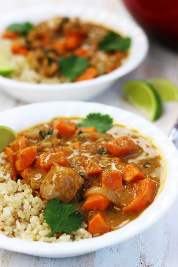 The perfect marriage of savory spices to a subtle sweetness makes this Chicken Sweet Potato Curry a favorite time and time again.