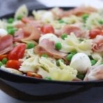 Pea Prosciutto Pasta Salad is a super simple and incredibly delicious recipe for a quick spring or summer meal.