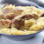 An absolute comfort meal, Country Style Pork Spare Ribs and Sauerkraut recipe creates extremely tender caramelized pork nestled into tangy sauerkraut. With just 3 ingredients and 2 steps this family favorite recipe is an extremely easy slow cooked meal. 