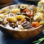 Italian Beef Stew recipe has melt in your mouth tender beef, a rich sauce with the tastes of Italy, tender gnocchi and hearty veggies. The best comfort meal on chilly days and a favorite for family meals.