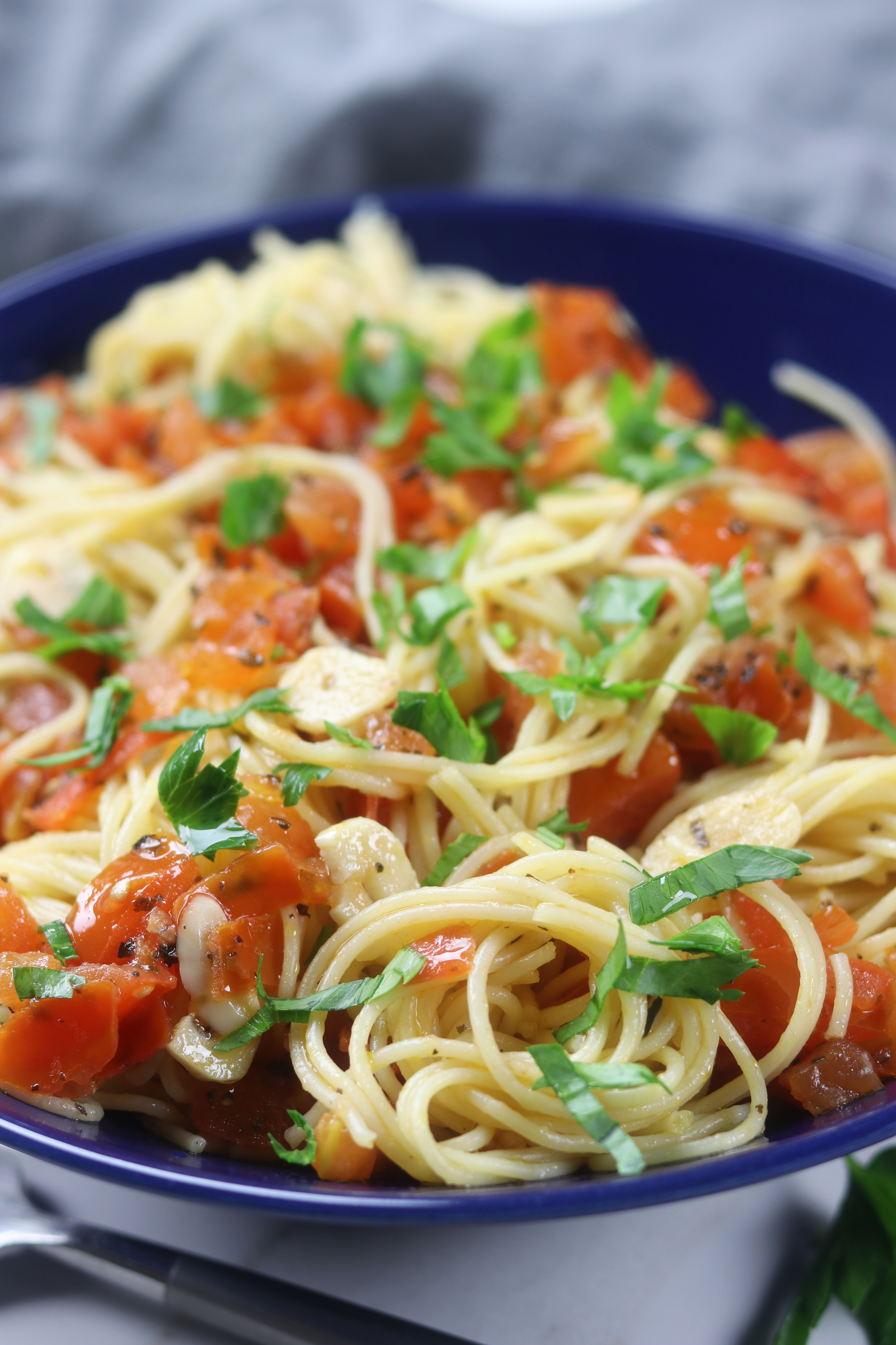 20 Minute Simple Angel Hair Pasta Dinner