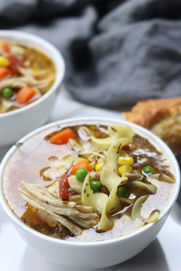 Homemade Chicken Noodle Soup recipe has easy steps to creating a rich and savory broth. Warm and comforting, feels like home with every bite. This recipe is a must for soothing the winter colds.