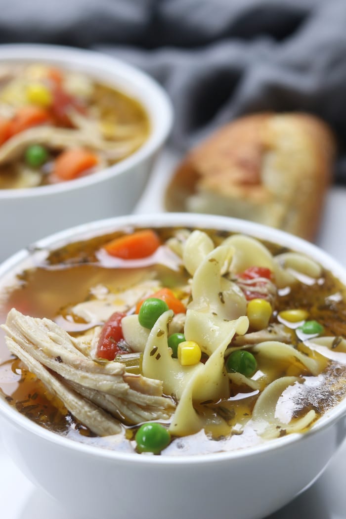 Homemade Chicken Noodle Soup recipe has easy steps to creating a rich and savory broth. Warm and comforting, feels like home with every bite. This recipe is a must for soothing the winter colds.