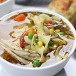 Homemade Chicken Noodle Soup recipe has easy steps to creating a rich and savory broth. Warm and comforting, feels like home with every bite. This recipe is a must for soothing the winter colds.