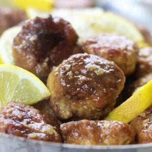 Lemon Chicken Quinoa Meatballs