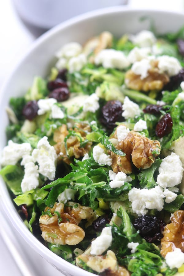 Brussel Sprout and Kale Salad