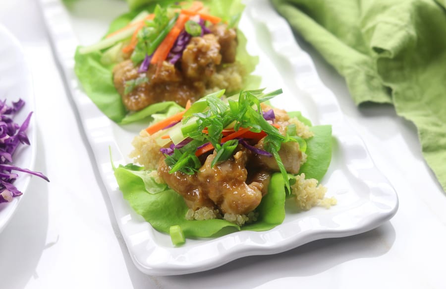 Asian Chicken Lettuce Wraps 