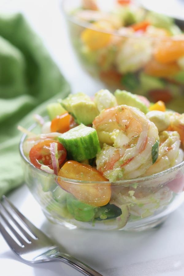 Cucumber Tomato Avocado Salad