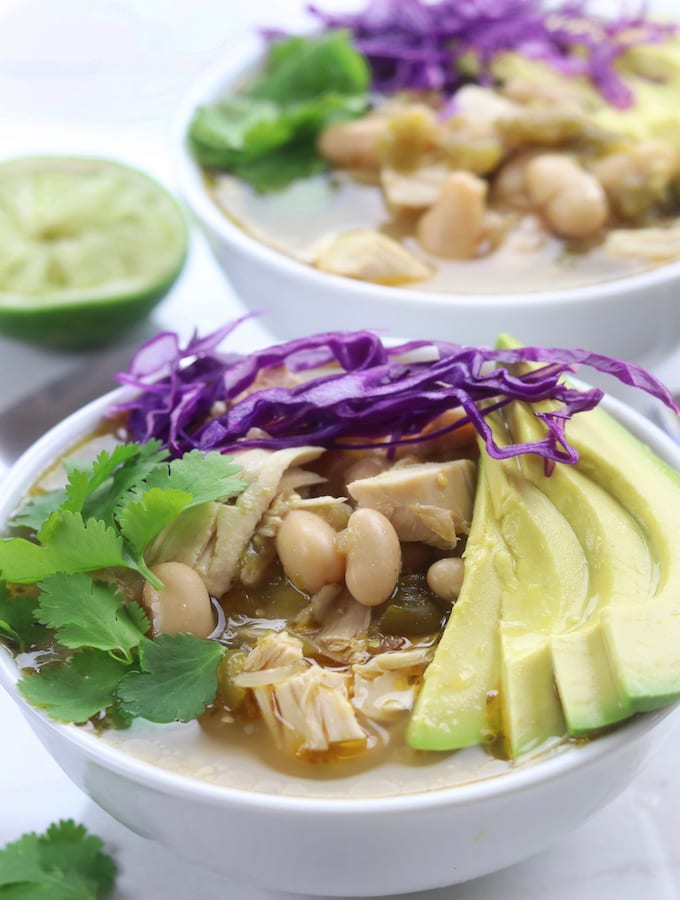 White Bean Chicken Tomatillo Soup