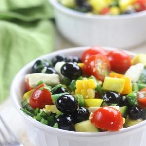 Blueberry Basil Chopped Veggie Salad