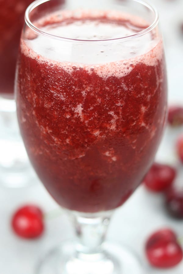 Frozen Cherry Wine Drink 