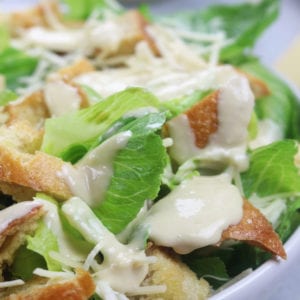 Chicken Caesar Salad with Homemade Croutons