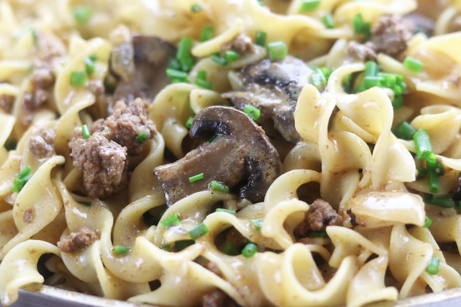 Beef Stroganoff with Ground Beef