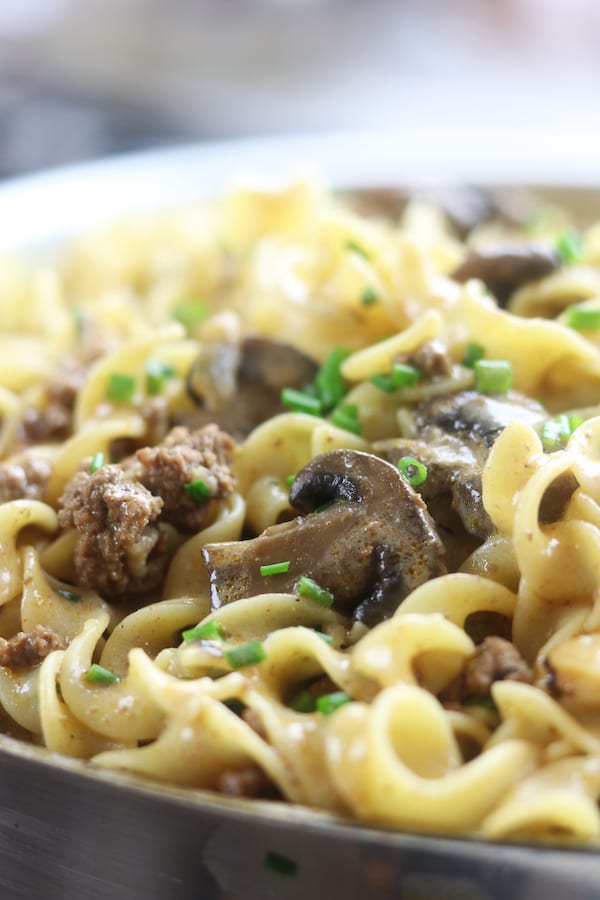 Easy Ground Beef Stroganoff